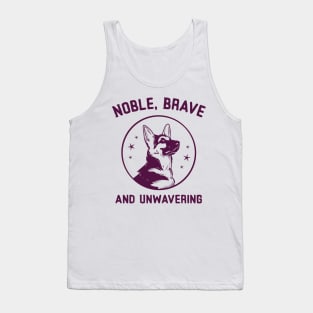 Noble, Brave, and Unwavering: German Shepherd Love Tank Top